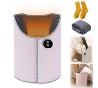 Under Desk Leg Warmer, Office Leg Warmer Under Desk, Portable Space Legs Heater Wrap Around, Electric Feet Heater with Auto Shut Off, Adjustment for Work Place and Home (Pink)