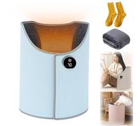 Under Desk Leg Warmer, Office Leg Warmer Under Desk, Portable Space Legs Heater Wrap Around, Electric Feet Heater with Auto Shut Off, Adjustment for Work Place and Home (Blue)