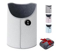 Under Desk Leg Warmer with Soft Blanket, Portable Foot Heater-under Desks for Cold Office Workers, Foldable Under Desk Heater with 7 Heat Levels & Timer (Gray)