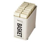 Under Desk Storage Cart - with Wheels Foldable Large Capacity - Portable Utility Cart Storage Organizer - Kitchen Bedroom Living Room Dorm Office School Outdoor Camping