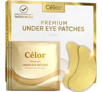 Under Eye Patches Premium Golden Under Eye Mask Enrichi en acide hyaluronique, caféine, arbre à thé et collagène, patchs sous les yeux pour les yeux bouffants, les cercles sombres et la bouffiness (7