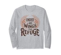 Under His Wings I Find Refuge - Vintage Christian Faith Manche Longue
