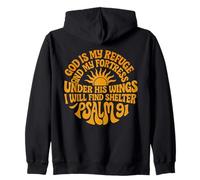 Under His Wings I Will Find Shelter Psaume 91 Sweat à Capuche