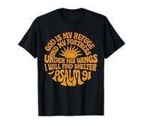 Under His Wings I Will Find Shelter Psaume 91 T-Shirt