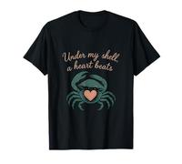 Under My Shell Zodiac Crabe Heart Astrology T-Shirt
