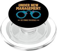 Under New Management Mariage Couple Marié Mrs Mr Stag Do PopSockets PopGrip pour MagSafe