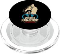Under New Management Mariage Couple Marié Mrs Mr Stag Do PopSockets PopGrip pour MagSafe