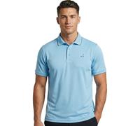 Under Par Hommes Golf Pro Quality T-Shirt Polo Respirant évacuant l’humidité à séchage Rapide, 2311 - Bleu Ciel, L