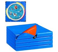 Under Pool Mat - Tapis de base de piscine pliable, doublure robuste, double face pour côté piscine, paysage, patio, terrasse, jardin, extérieur, marche, sous-sol, camping, piscine - Pliable