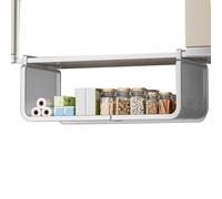 Under Shelf Basket - Baskets Under Cabinet Shelf | Expandable Organizer Inside Shelfs Basket | Hangable Baskets Multifunctional For Wardrobe Bathroom, Kitchen Expandable Storage Rack