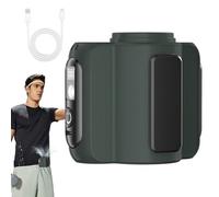 Under Shirt Fan, Wearable Rechargeable Shirt with Light, Multifunctional Outdoor Cooling Device, Ideal Working Aid for Fishing, Backpacking, Camping, Hiking, and Climbing 4.33x3.74x2.76 Inches