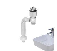 Under Sink Plumbing Kit - Bathroom Sink Installation, Flexible Pipe Connector Set | Complete Drainage Repair Solution, Universal Water Supply Lines With Durable Brass Fittings For Kitchen Bathroom Plu