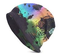 Under The Magic Night Sky Bonnet pour Homme et Femme Chapeaux Chauds d'hiver Noir