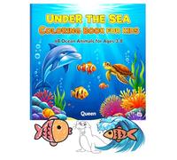 Under the Sea Coloring Book for Kids: 48 Ocean Animals for Ages 3-8