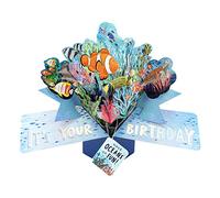 Under The Sea POP221 Carte de vœux d'anniversaire pop-up 3D avec poisson