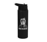 Under The Weather Shoebill Cigogne Humour Stainless Steel Insulated Water Bottle