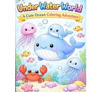 Under Water World- A Cute Ocean Coloring Book
