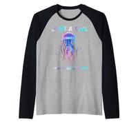 Under Watercolor Sea Ocean Just A Girl Who Loves Jellyfish Manche Raglan