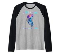 Under Watercolor Sea Ocean Just A Girl Who Loves Jellyfish Manche Raglan