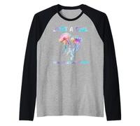 Under Watercolor Sea Ocean Just A Girl Who Loves Jellyfish Manche Raglan