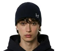 UNDERCONTROL Bonnet de pêcheur en Tricot pour Homme et Femme Style Unisexe Quatre Saisons sans Revers en mélange de Coton uni Motif tête de Mort Style coréen (FR/ES, Alpha/Lettres, M, L, Navy)