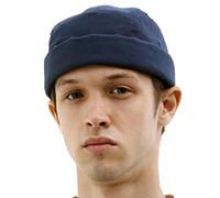 UNDERCONTROL Brimless Trawler Leon Harbour Camp Rolled Cuff Miki Cap Unisex Sailor Skull Outdoor Hat Fisherman Tactical Buckle No Visor Docker Beanie pour Hommes et Femmes Corée (Bleu)