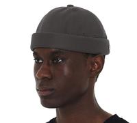 UNDERCONTROL Casquette de Montre Extra Large surdimensionnée XXL sans Bord pour Grosse tête, Couleur Unie, Unisexe, Grande Taille, coréenne XL (Anthracite)