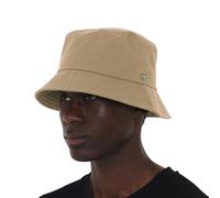 UNDERCONTROL Chapeau Bob Extra Large Surdimensionné XXL Mega pour Grosse Tête Étiquette en Acier Cousue À La Main Couleur Unie Unisexe Grande Taille Chapeau De Soleil Coréen Protection UV (Beige)