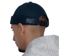 UNDERCONTROL Chapeau de Marin sans Bord pour pêcheur Leon, Revers roulé, sans visière, Bonnet Miki Skull Docker, Casquette Tactique pour Homme et Femme (Bleu Marine)