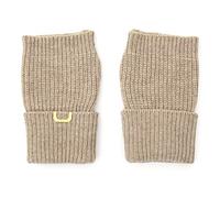UNDERCONTROL Gold Label Cachemire Mélange de Laine Doux Au Toucher Trou de Pouce Mitaines Poignet Manchettes Courtes Femmes Texting Warmer Gants de Téléphone Portable Corée (BEIGE)