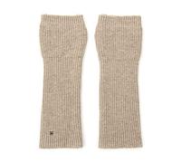 UNDERCONTROL Gold Label Cachemire Mélange de Laine Tricoté Doux Au Toucher Trou Pour Le Pouce Sans Doigts Femmes Texting Bras Long Chauffe-Téléphone Portable Mitaines Gants Corée (BEIGE)