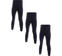 Undercover 3 Pairs Mens Brushed Thermal Long Johns Charcoal Medium