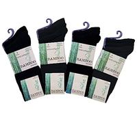 Undercover 6 Pairs Mens Bamboo Super Soft SE044 Socks Black