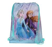 Undercover Anna & Elsa Sac à chaussures avec poche zippée pour enfants, garçons, filles, adolescents, 32 x 41 cm, pour l'école, les voyages, le sport, bleu, Standard, classique