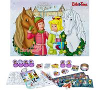 Undercover BITI8025 - Calendrier de l'Avent Bibi&Tina pour enfants, multicolore, env. 45x32x3cm