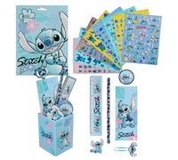Undercover Boîte à crayons Disney Lilo & Stitch avec autocollants, kit de dessin avec bloc d'autocollants - Kit créatif pour enfants