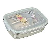 Undercover - Boîte à goûter Winnie l’Ourson avec Joint en Silicone - en Acier Inoxydable - capacité de 550 ML - boîte à Sandwich Scolaire - boîte à goûter pour Enfants - Lunchbox