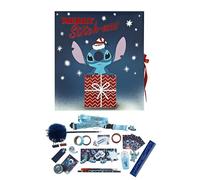 Undercover - Calendrier de l’Avent Disney Stitch - Boîte pliable avec ruban - 24 surprises créatives - Matériel de bricolage et articles de papeterie - Articles cadeaux