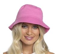 Undercover Chapeau de soleil réversible en mélange de coton ou de polyester pour femme, rose, S-M