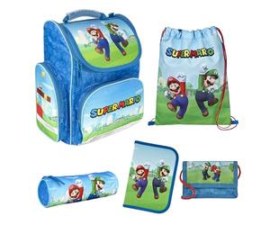 Undercover Clou School Bag Set, 5 Pieces, Sacs d'école Unisex Kids, Bleu, Taille Unique