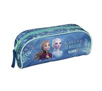 Undercover Elsa Anna Trousse à crayons pour fille La Reine des Neiges Personnalisable Avec contenu à crayons Trousse d'école primaire Pour enfant, Trousse La Reine des Neiges, bleu clair, 22 x 9 x 7