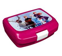 Undercover FRUW9900 Boîte à goûter en plastique avec clip, facile à ouvrir et à fermer, sans BPA ni phtalate, Disney La Reine des Neiges II Rose env. 14 x 17 x 6 cm