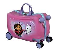 Undercover - Gabby's Dollhouse Ride-on Trolley - Bagage pour Enfant à Monter sur Le siège - supporte jusqu'à 50 kg - avec poignées Pratiques - Valise de Voyage Stable