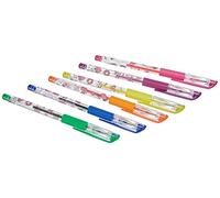 Undercover GmbH VSIN0192.Z Lot de 6 stylos gel au design Viktoria Sarina avec les couleurs rose, orange, jaune, vert, bleu et violet, multicolore (1 paquet)