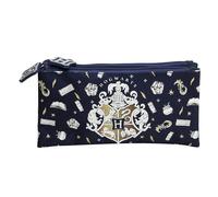 Undercover Harry Potter Trousse d'école Motif Poudlard 22,5 x 12 x 5 cm Bleu marine