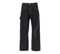 Undercover, Homme, Jeans, Bleu, Taille: 2XL People Have the Power Rigid Denim Jeans