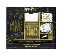 Undercover Kit d'écriture Harry Potter Fashion - 18 pièces avec Mini Bloc-Notes, Crayons, Gomme, Taille-Crayon, Notes Autocollantes, Trombones, Bleu