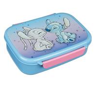 Undercover Lilo & Stitch - Boîte à déjeuner pour enfant avec insert amovible - Sans BPA - Bleu et rose - 18 x 13,5 x 6 cm