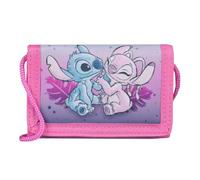 Undercover Lilo & Stitch - Portefeuille pour enfant - Rose - Avec cordon de serrage - 9 x 2 x 13 cm - Pour garçons et filles