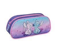 Undercover Lilo & Stitch Trousse pour enfant avec motif Stitch et Angel - Violet rose et bleu - 22,5 x 9,5 x 9 cm - Pour l'école